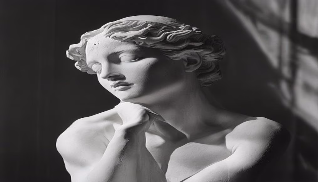 venus de milo armless in editorial style