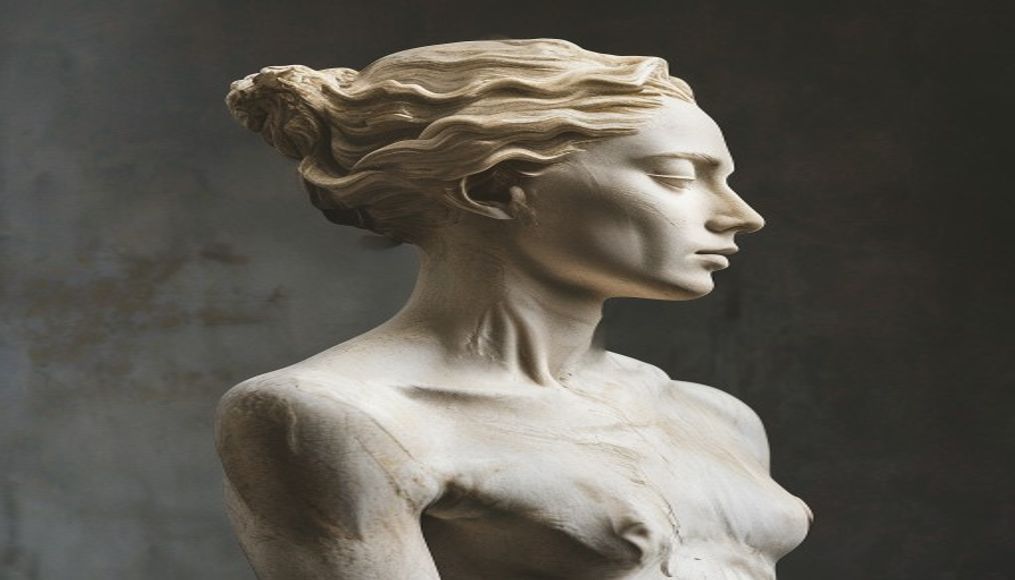 venus de milo armless in editorial style