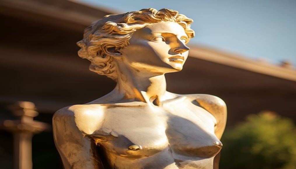 venus de milo armless in editorial style