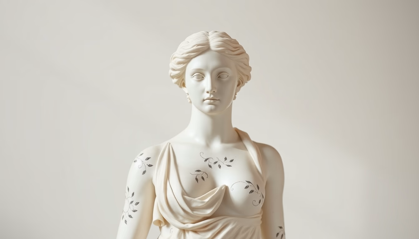 venus de milo in editorial style
