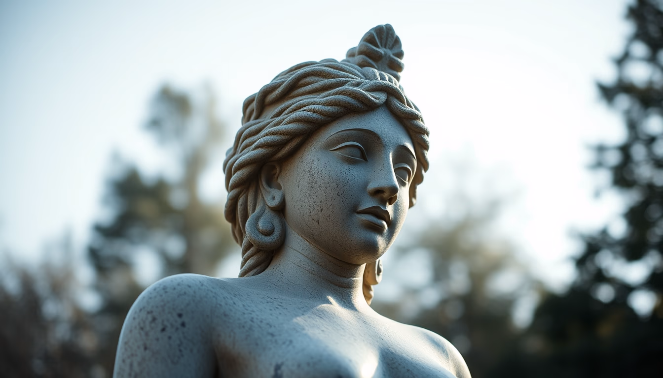 venus willendorf statue in editorial style