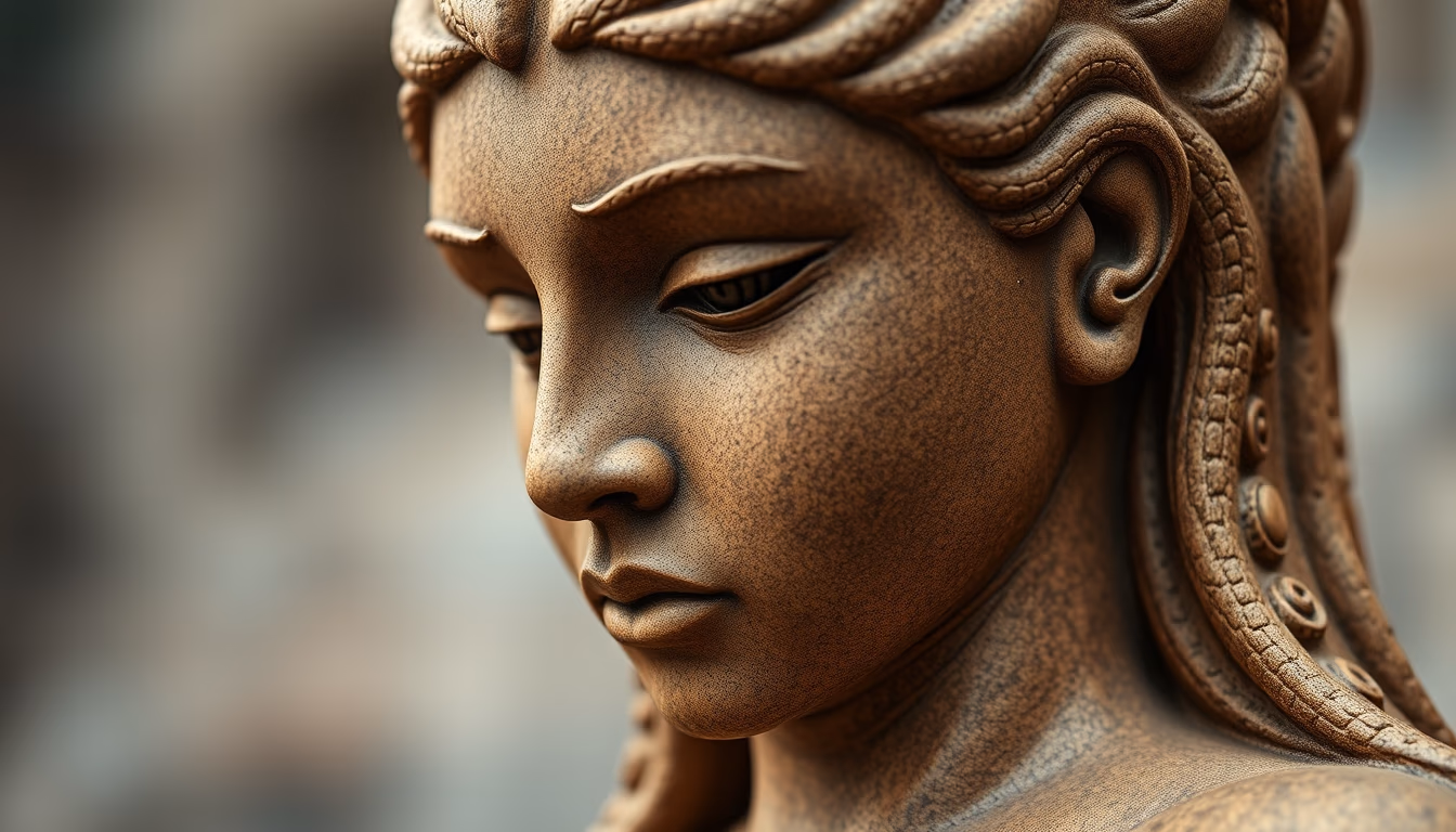 venus willendorf statue in editorial style