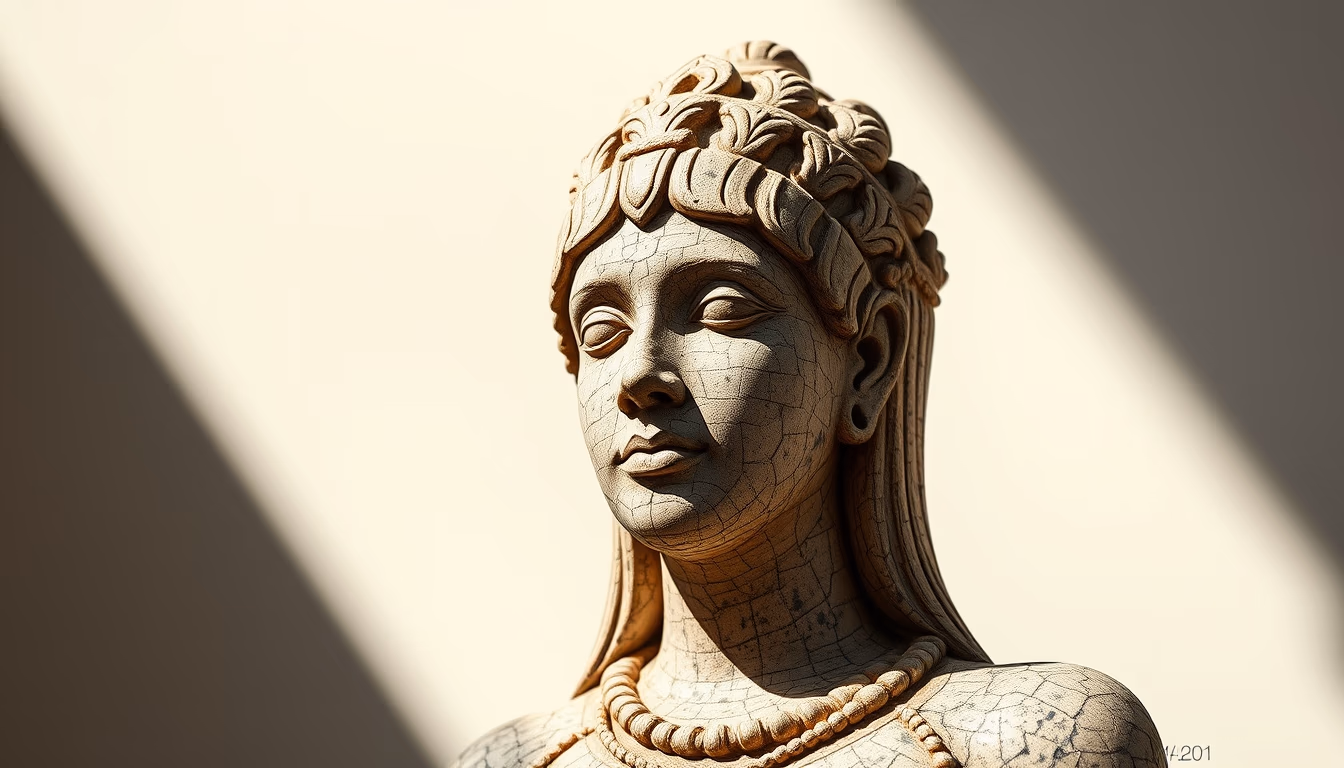 venus willendorf statue in editorial style