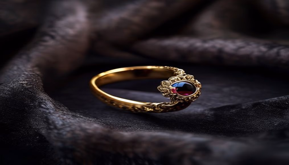 victorian mourning ring jet in luxury editorial photography