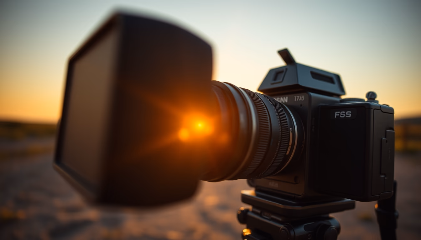 view camera bellows in editorial style