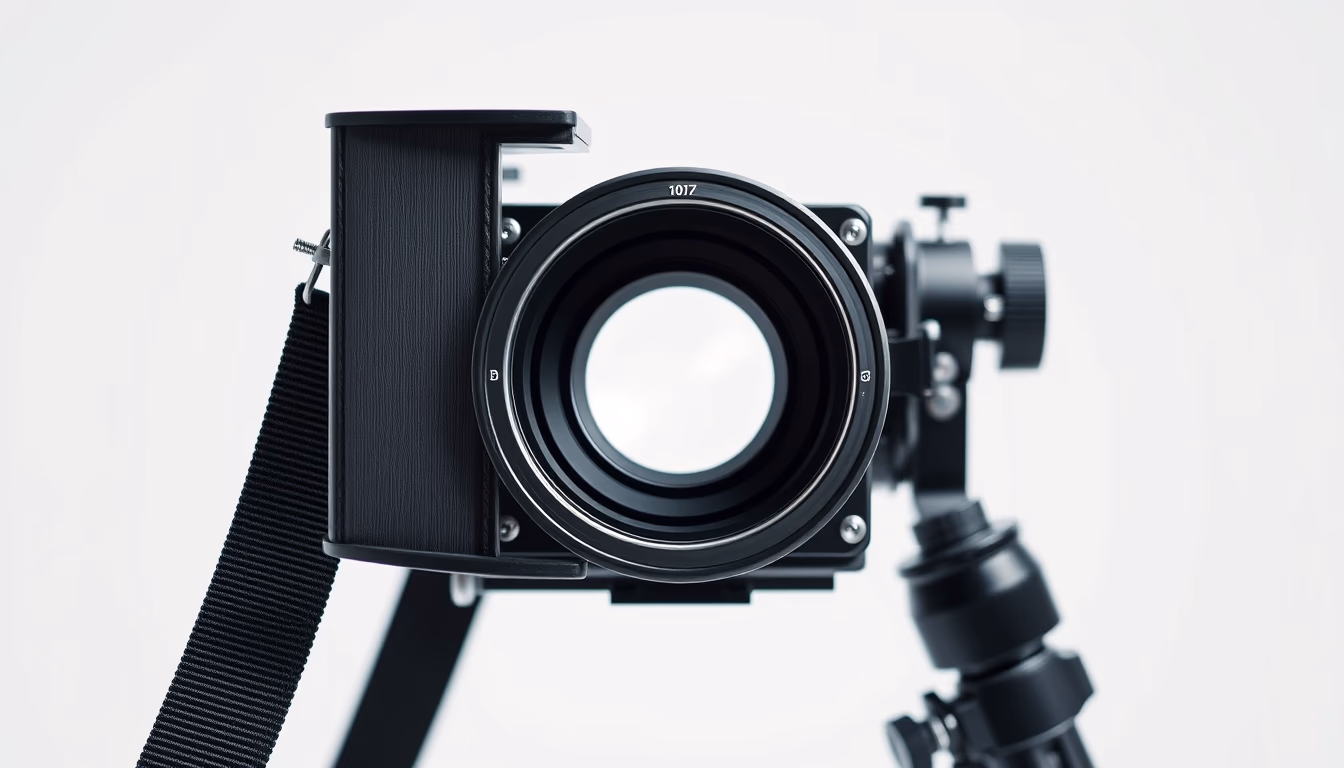 view camera bellows in editorial style
