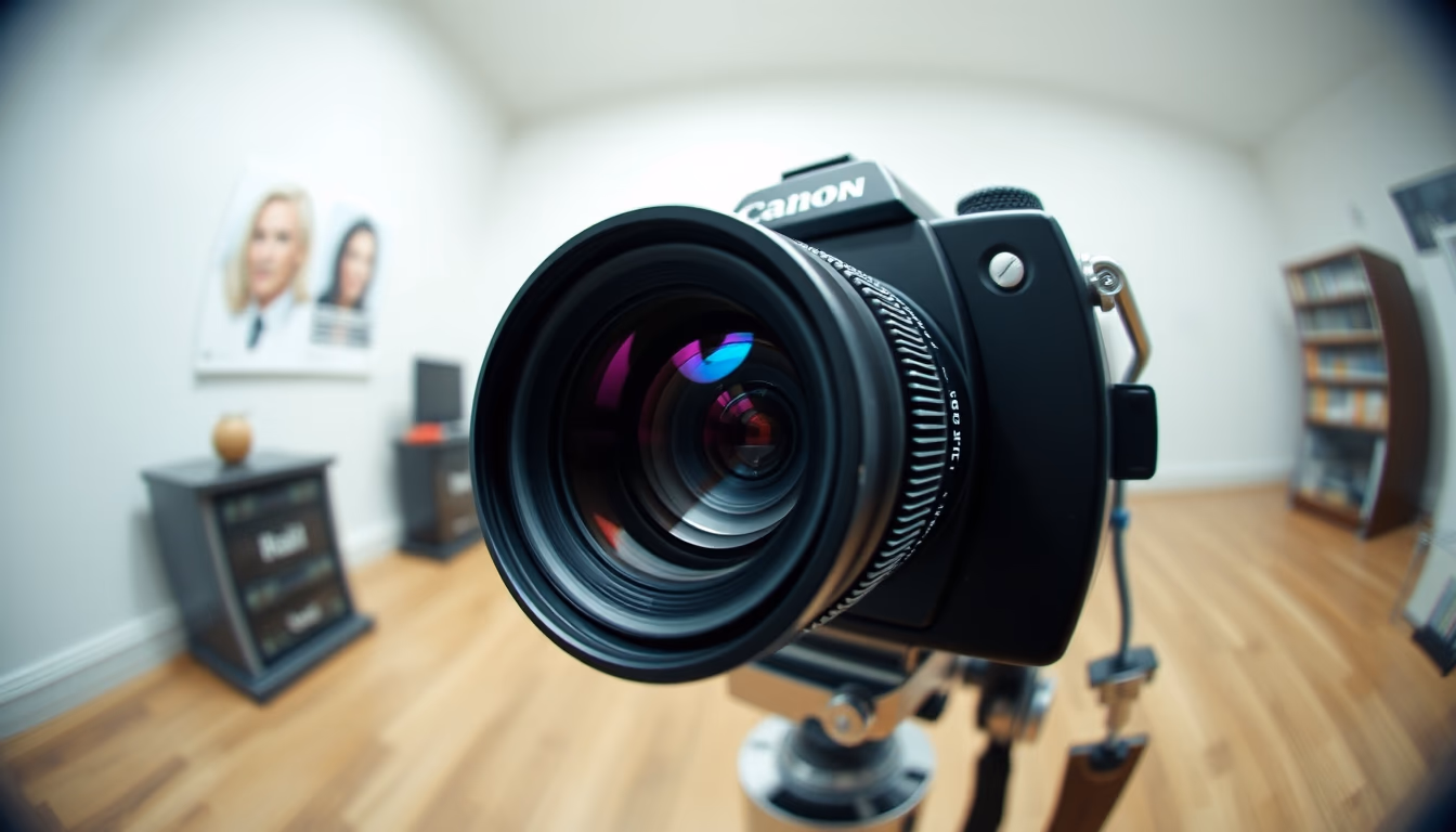 view camera bellows in editorial style