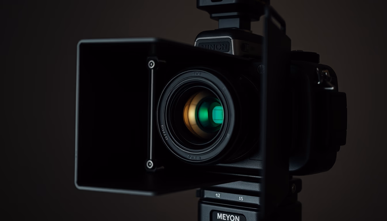 view camera bellows in editorial style