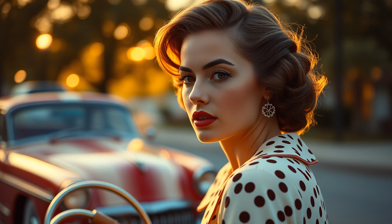 vogue 1950s cover in editorial style