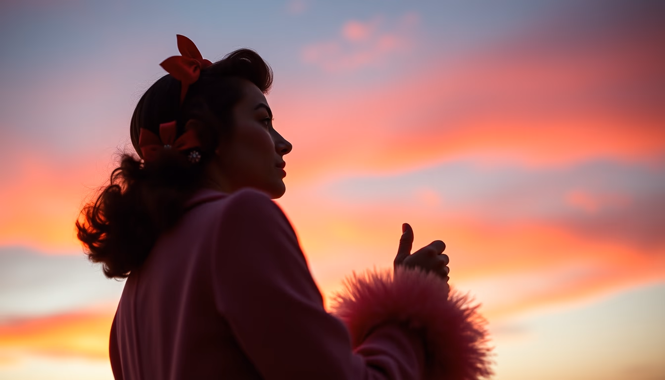 vogue 1950s cover in editorial style