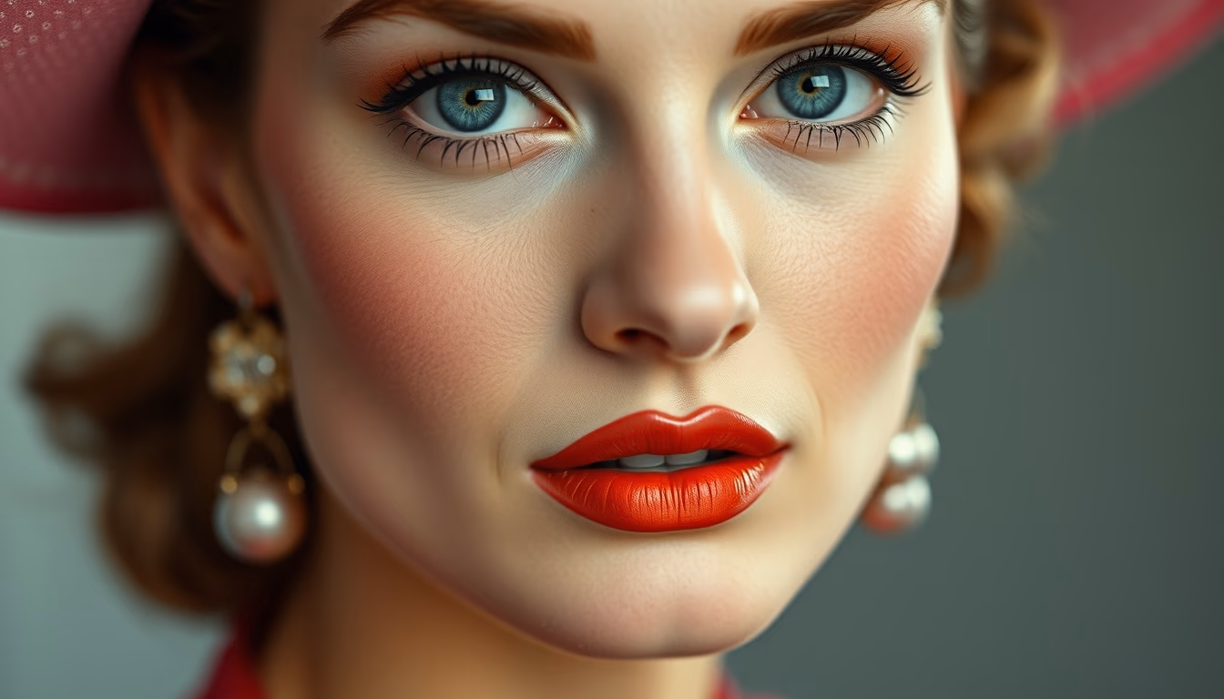 vogue 1950s cover in editorial style