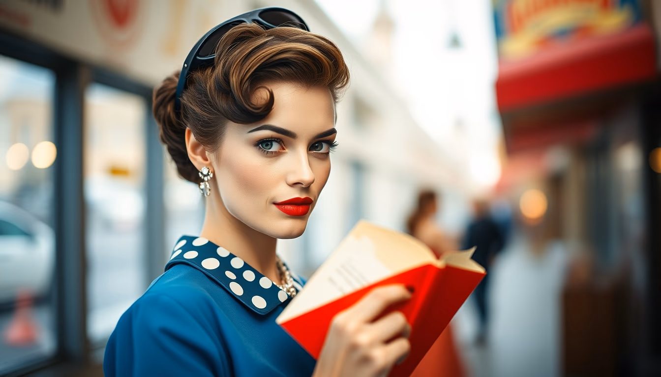 vogue 1950s cover in editorial style