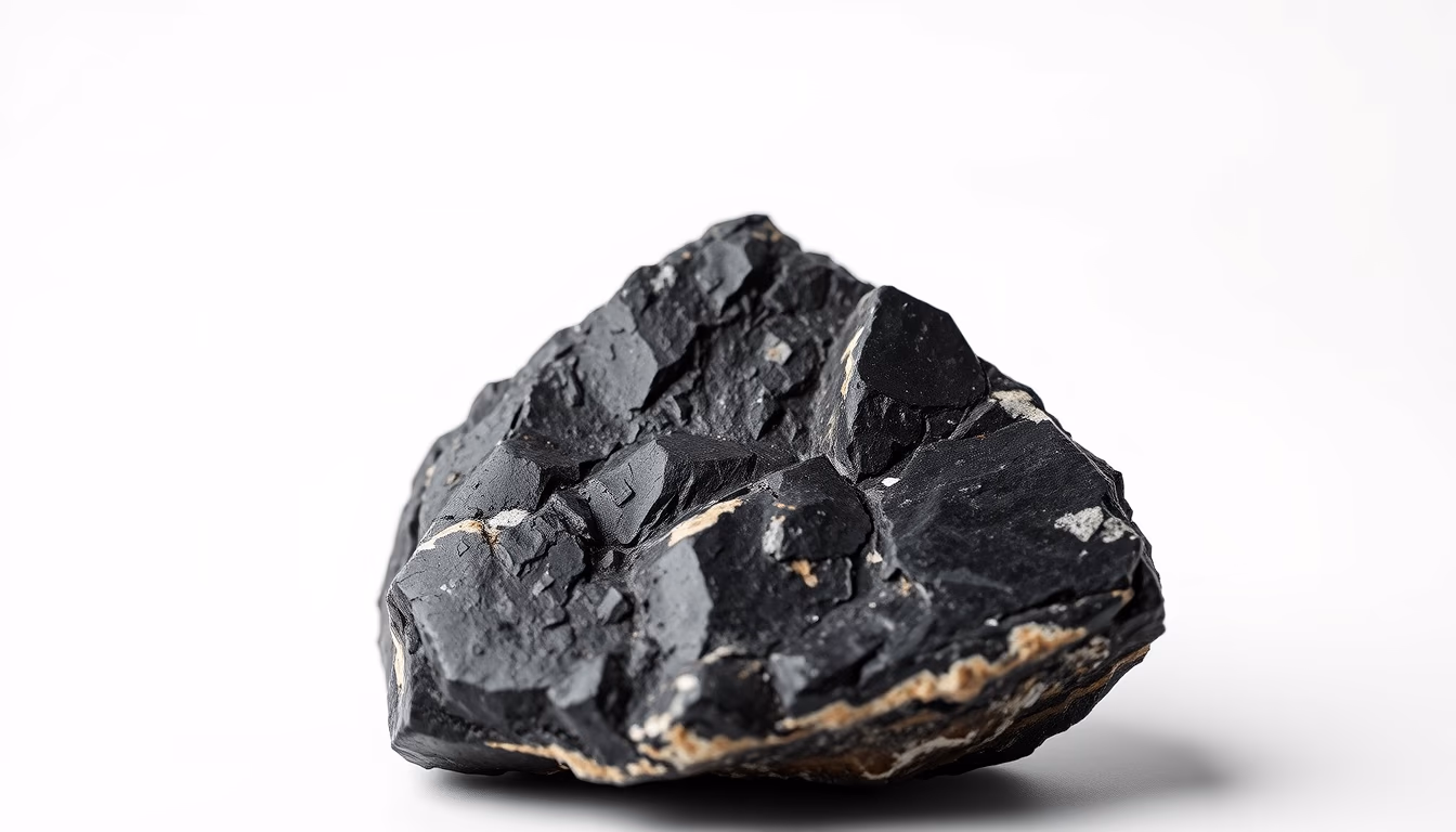 volcanic rock obsidian in editorial style