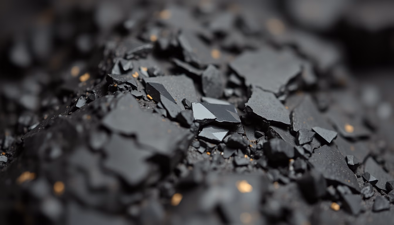 volcanic rock obsidian in editorial style