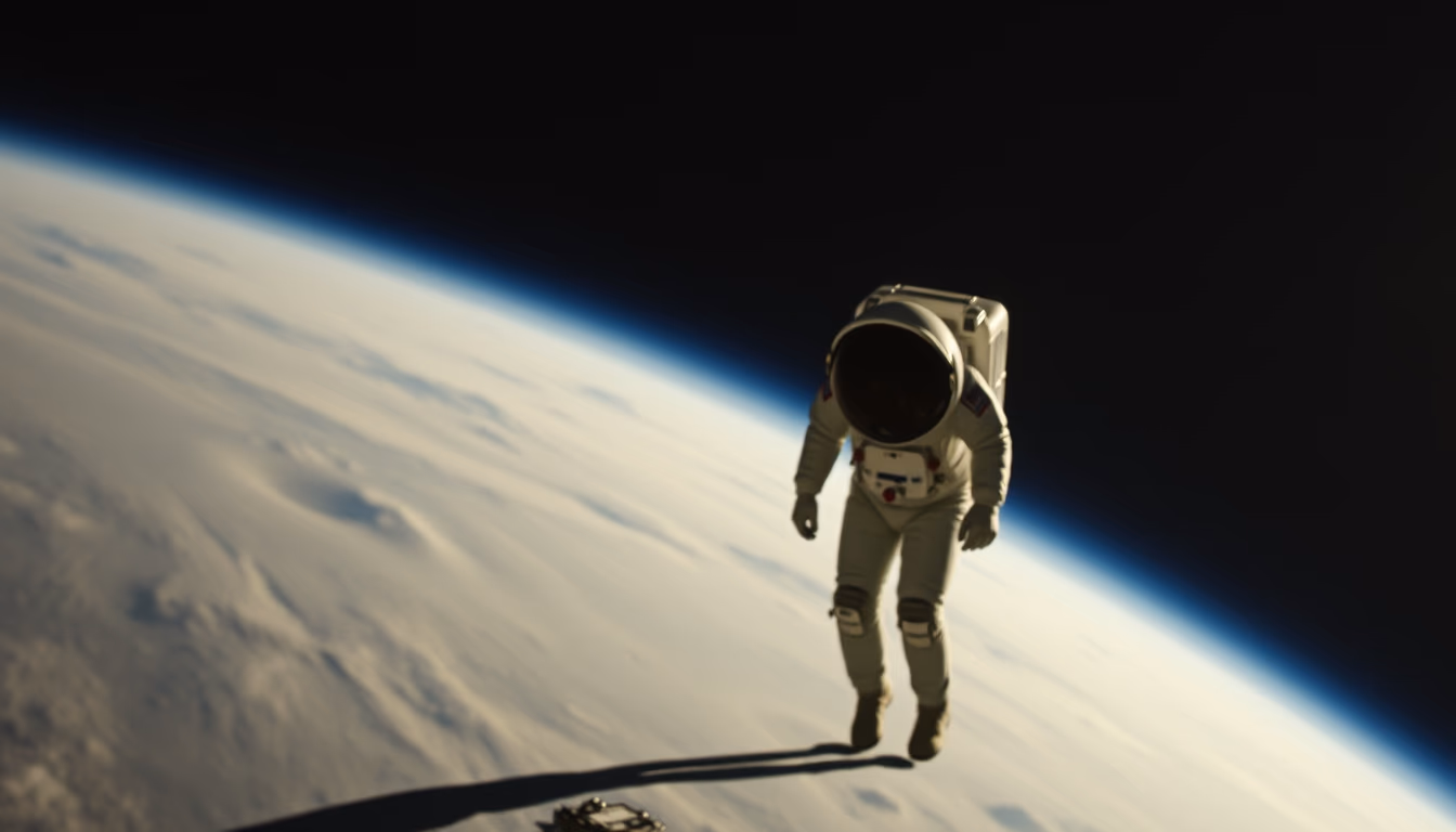 voyager 1 deep space in editorial style