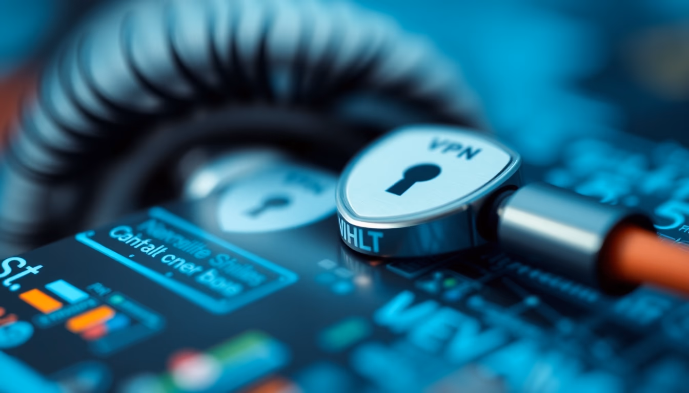 Vpn shield protection em estilo editorial