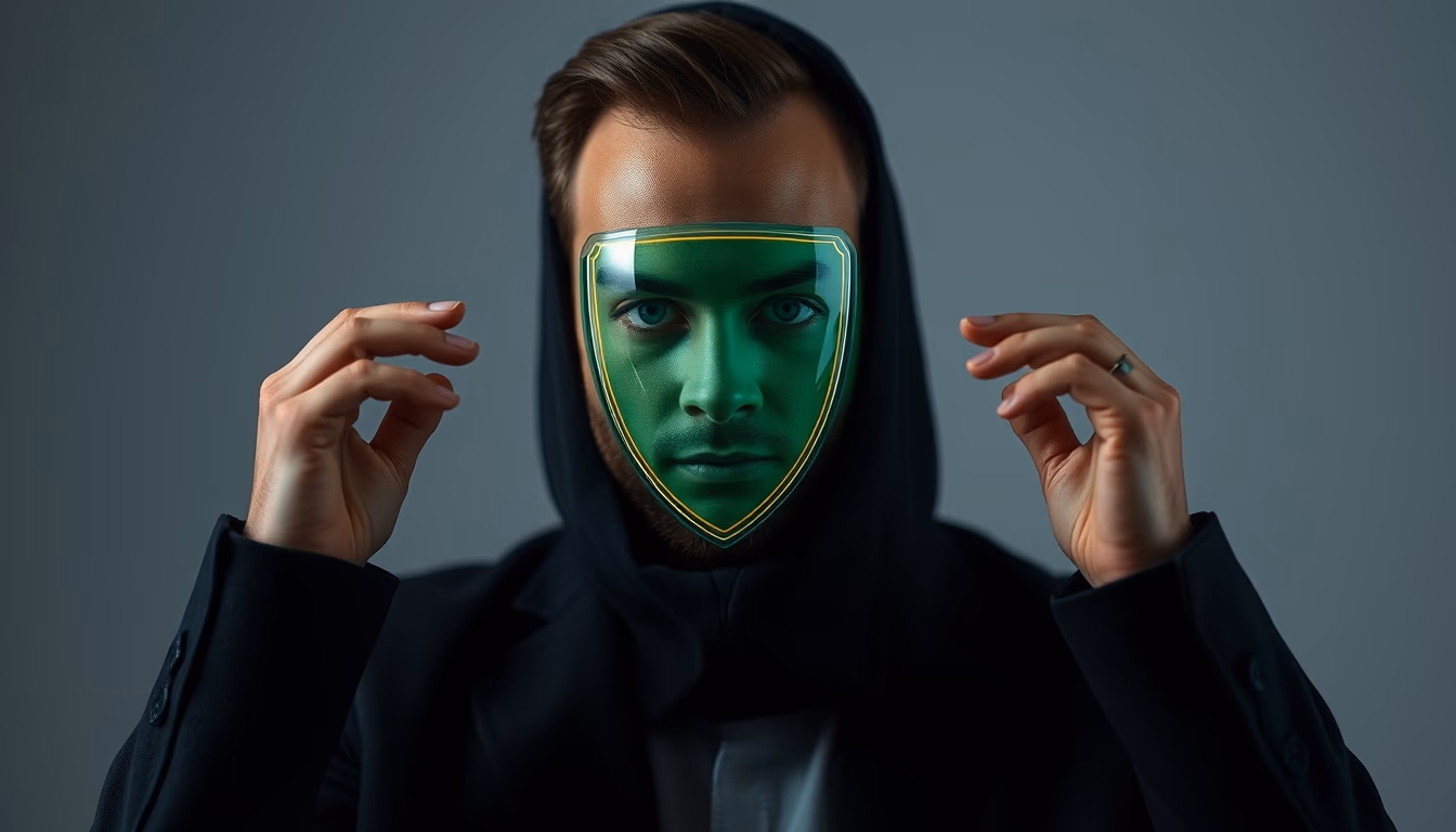 vpn shield protection in editorial style