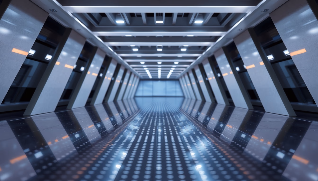 wafer silicon photolithography in editorial style