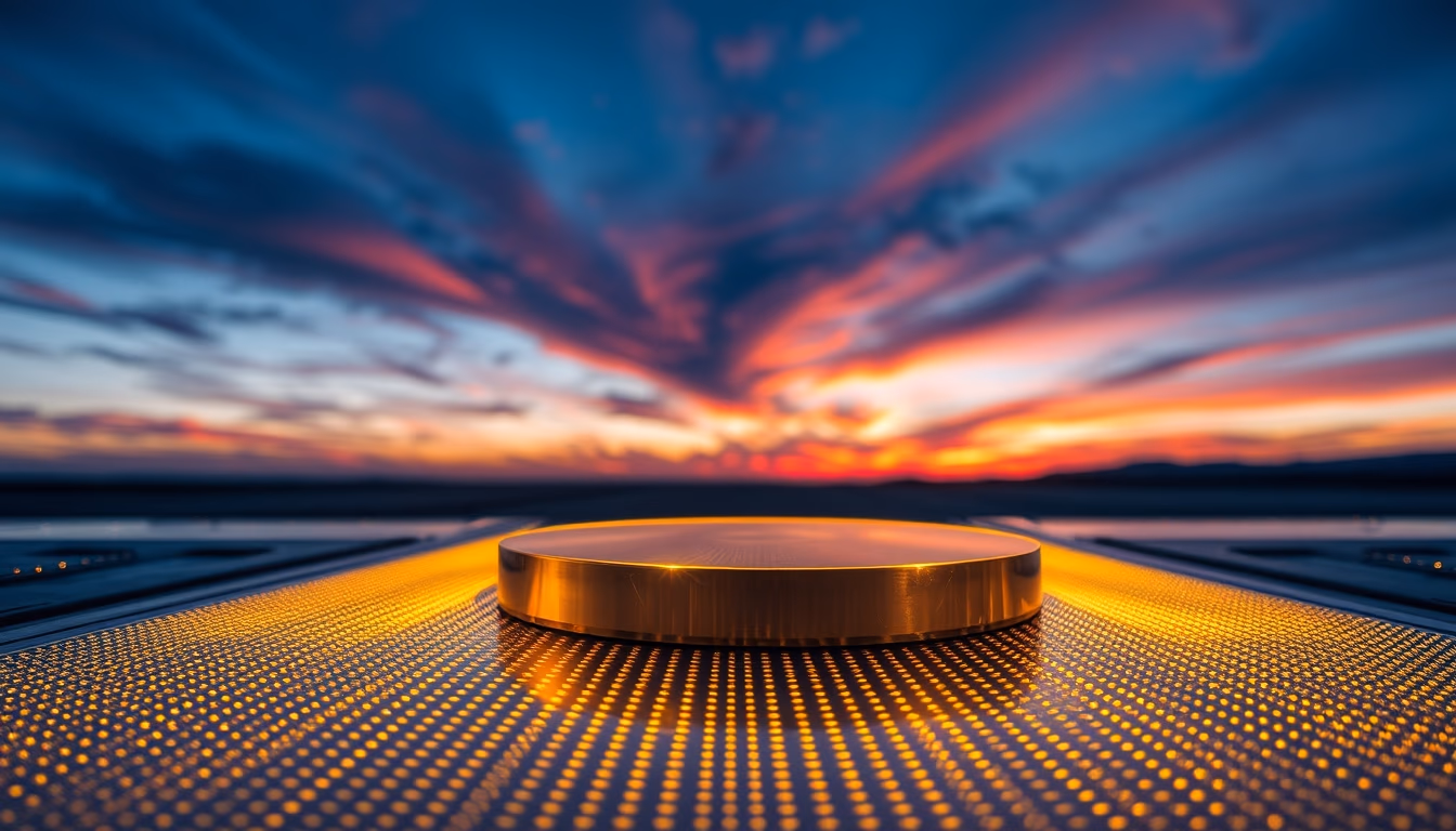 wafer silicon photolithography in editorial style