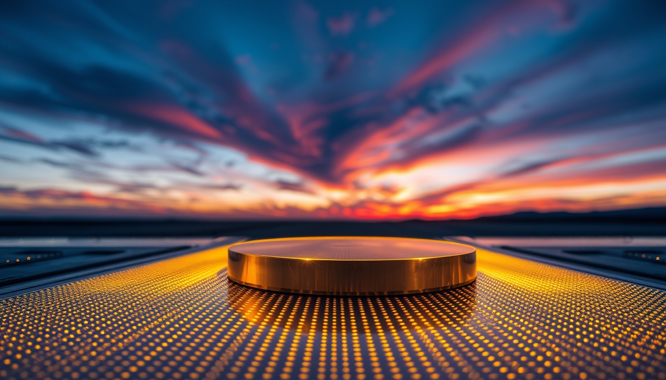 wafer silicon photolithography in editorial style