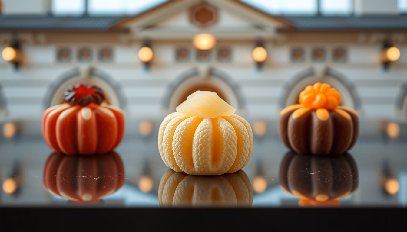 wagashi sweets seasonal in editorial style