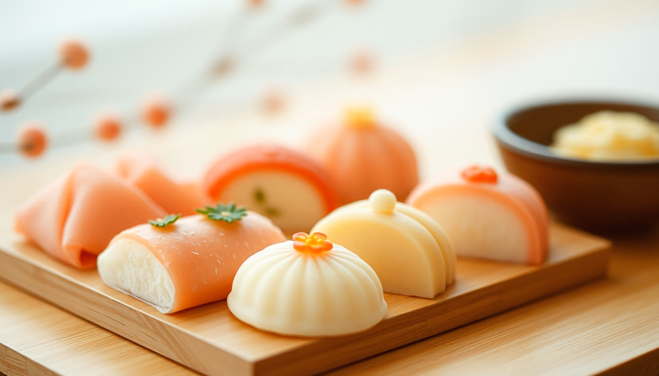 wagashi sweets seasonal in editorial style