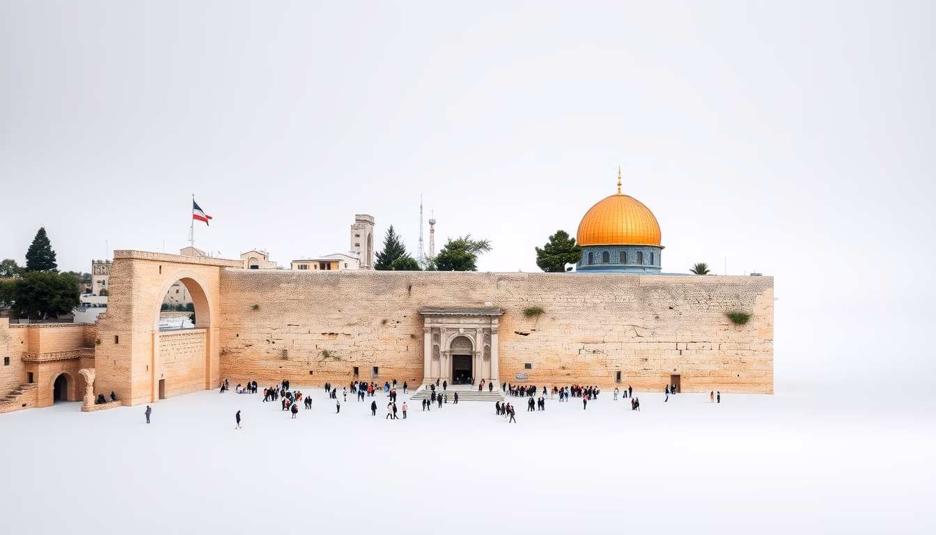 wailing wall jerusalem in editorial style