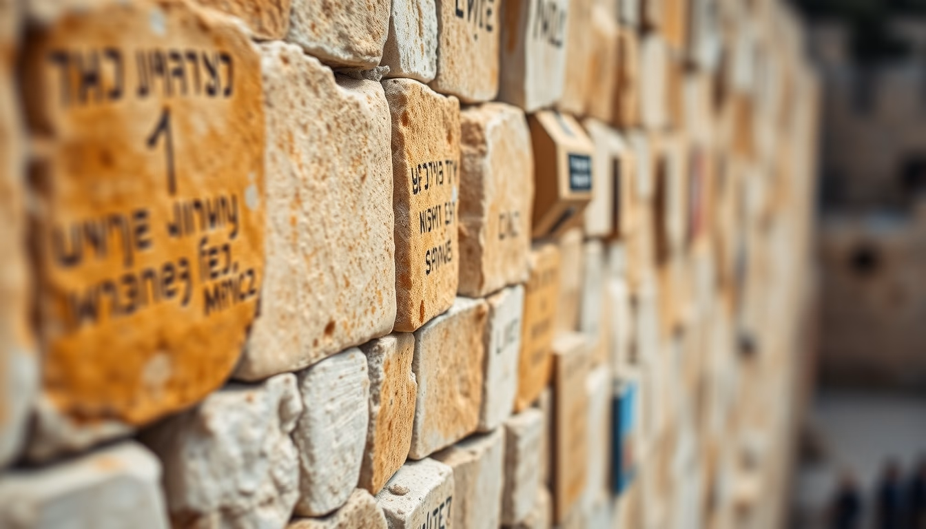 wailing wall jerusalem in editorial style