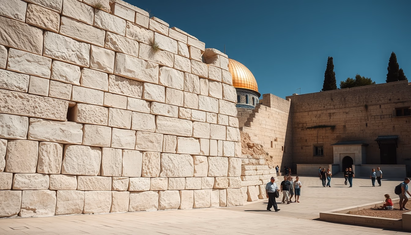 wailing wall jerusalem in editorial style