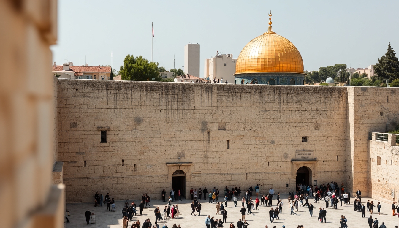 wailing wall jerusalem in editorial style