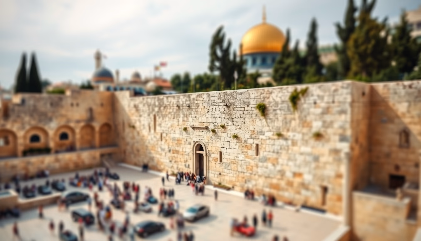 wailing wall jerusalem in editorial style