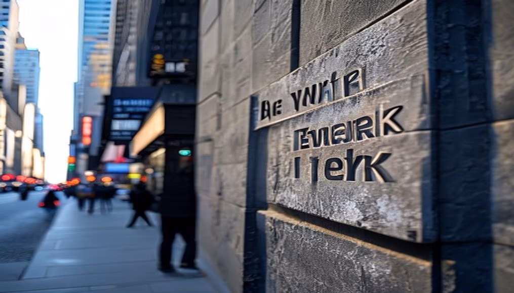 wall street sign new york in editorial style
