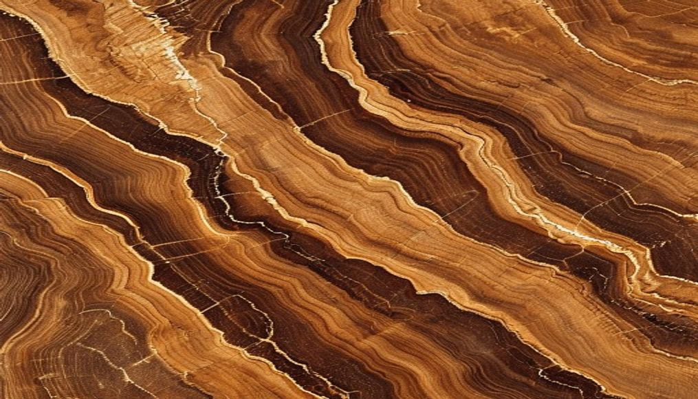 walnut grain pattern in editorial style