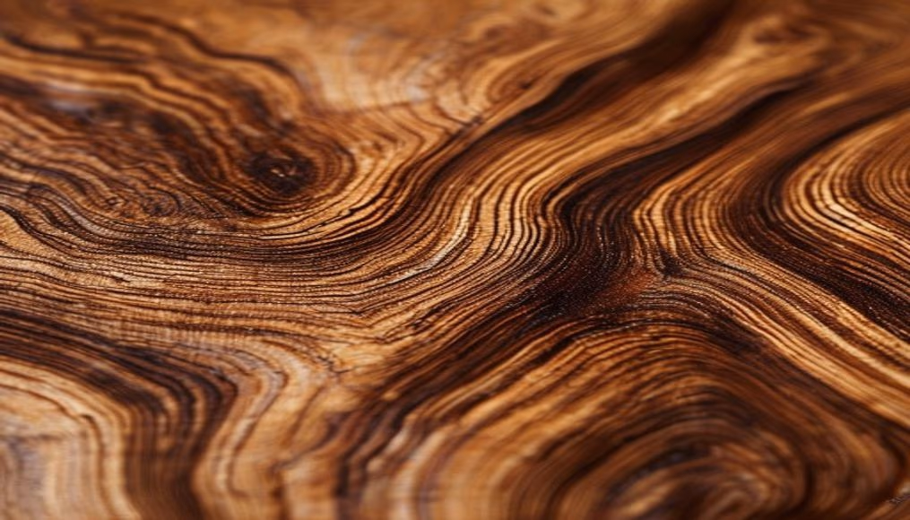 walnut grain pattern in editorial style