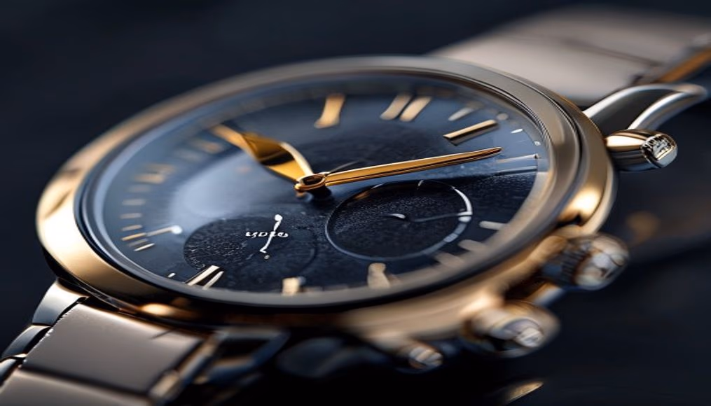 watch face macro luxury in editorial style