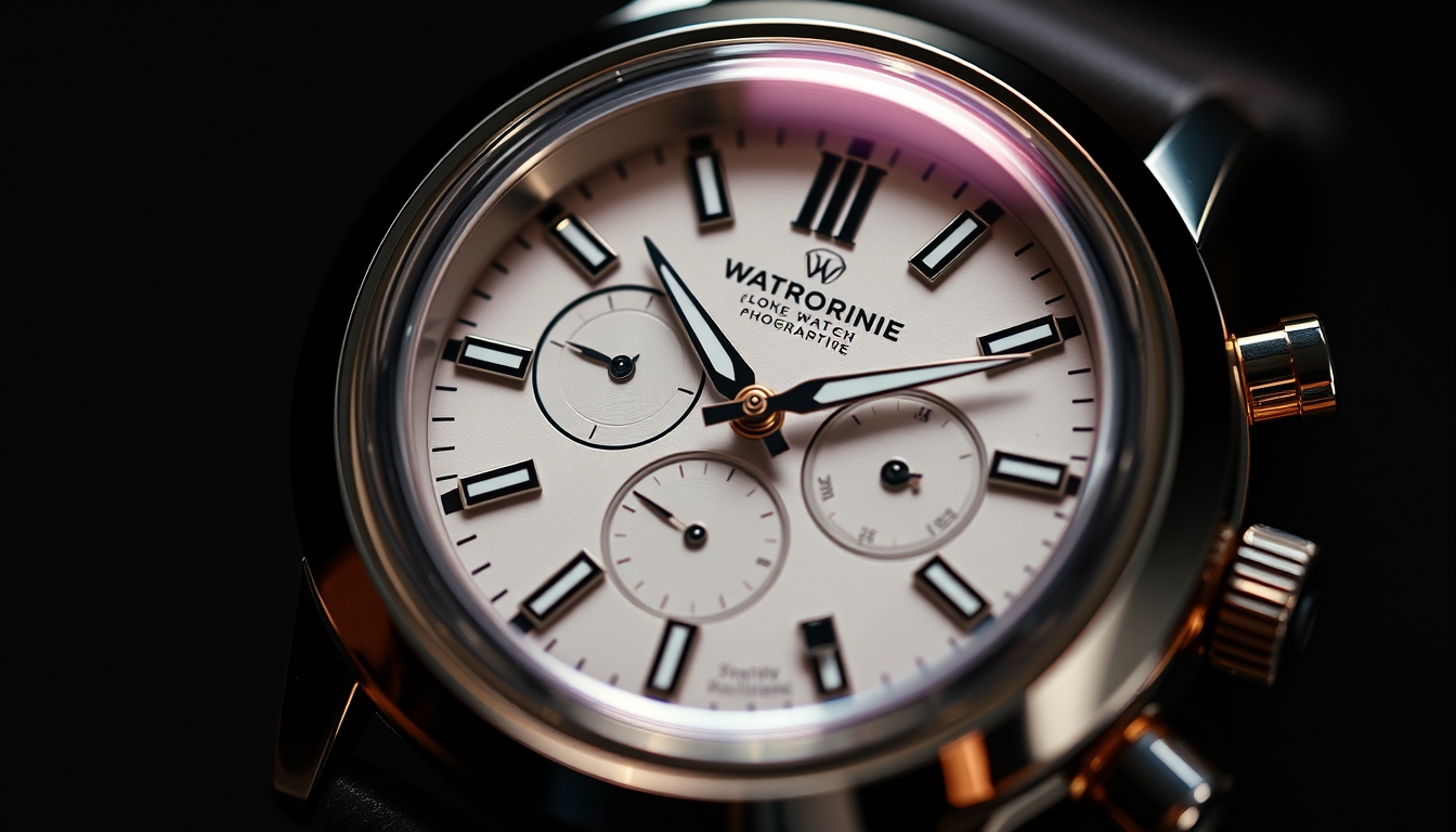 watch face macro luxury in editorial style