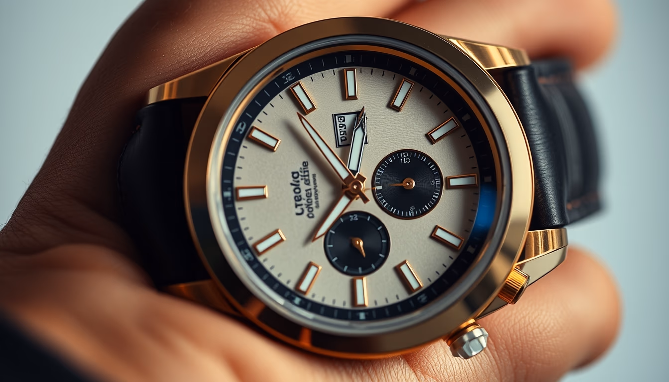 watch face macro luxury in editorial style