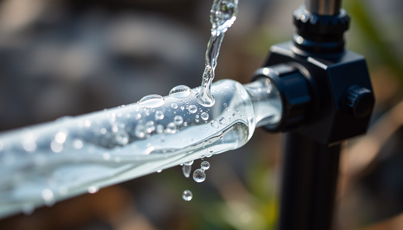 water filter outdoor in editorial style