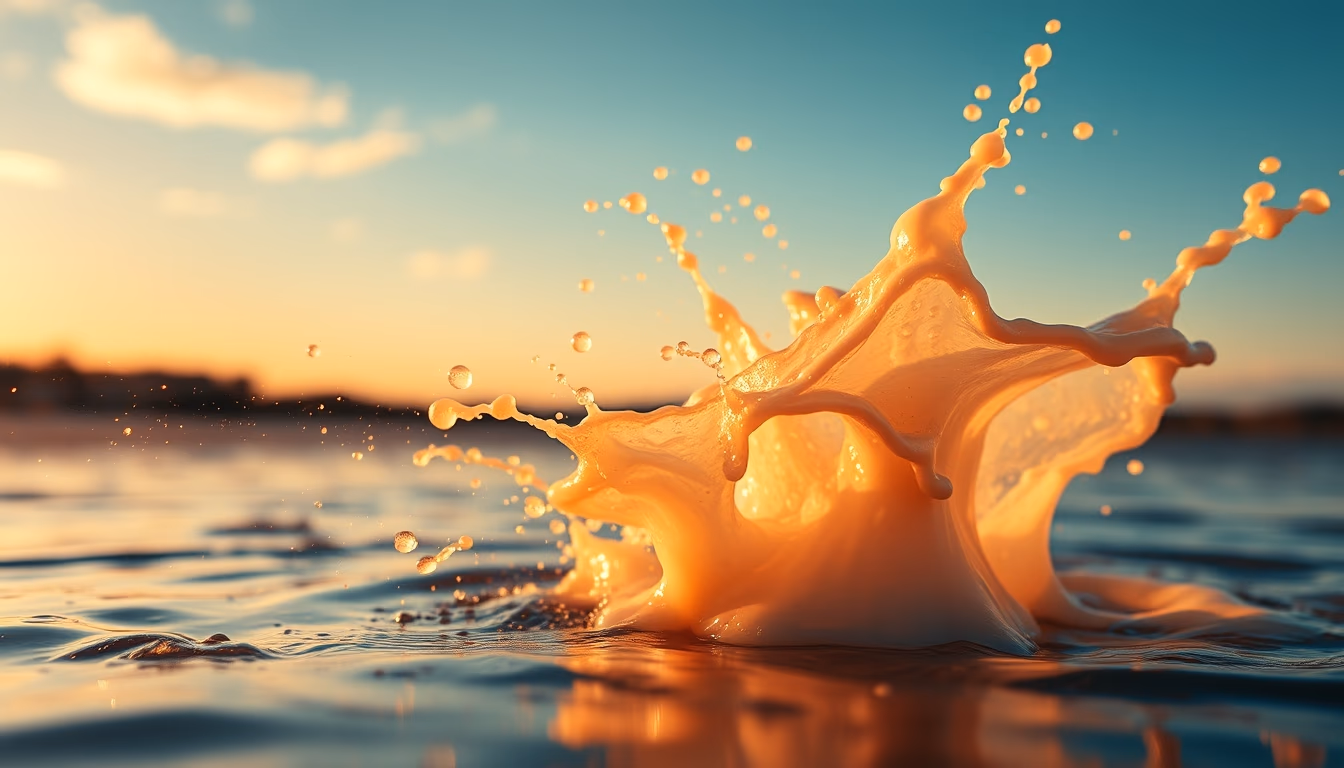 watercolor splash in editorial style