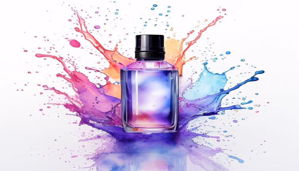 watercolor splash in editorial style