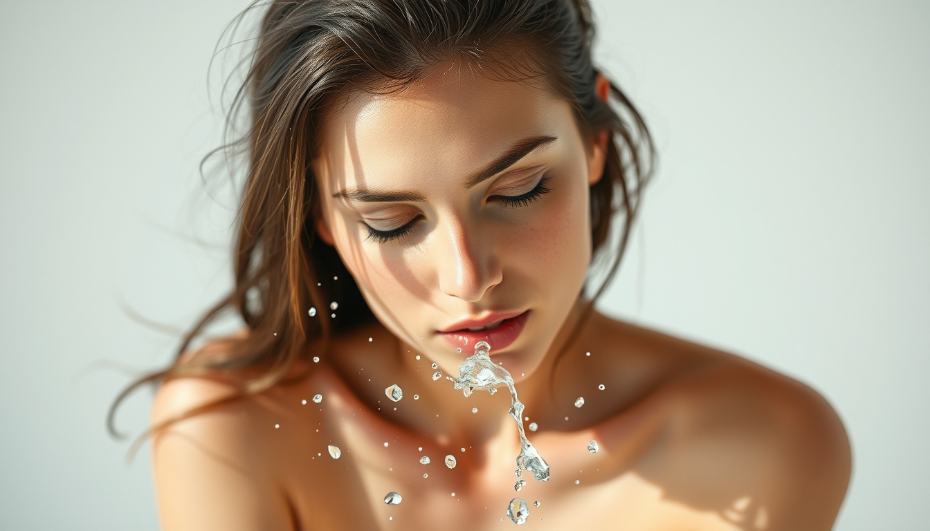 watercolor splash in editorial style