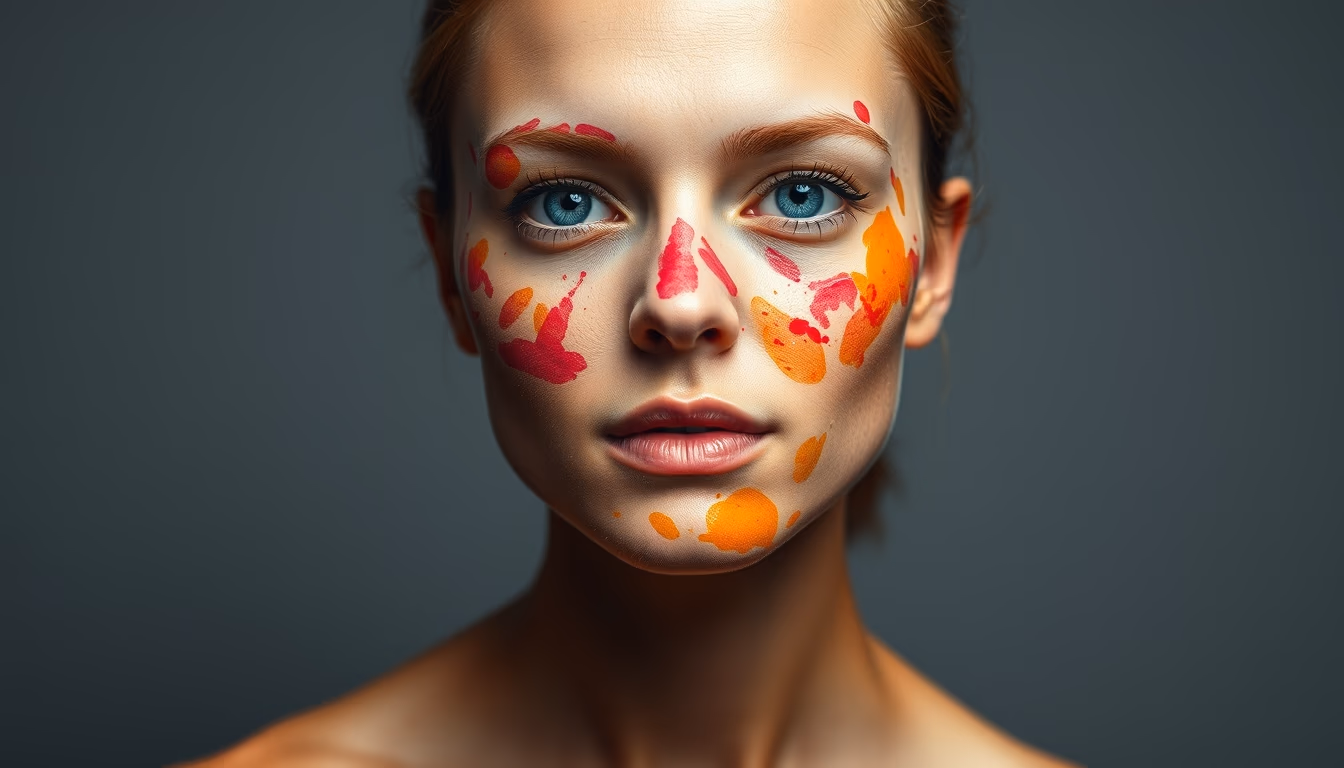 watercolor splash in editorial style