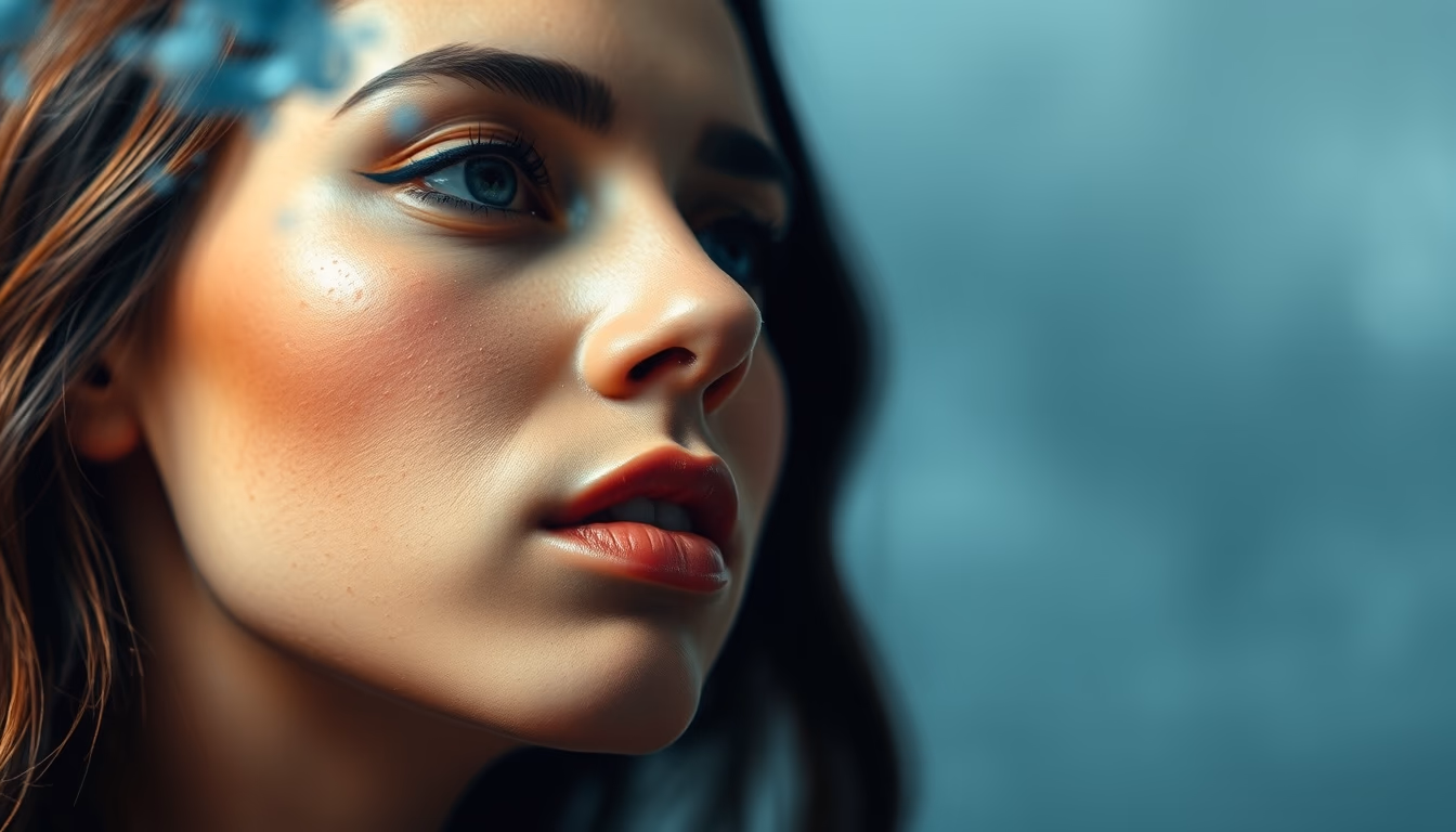 watercolor wet pigment in editorial style