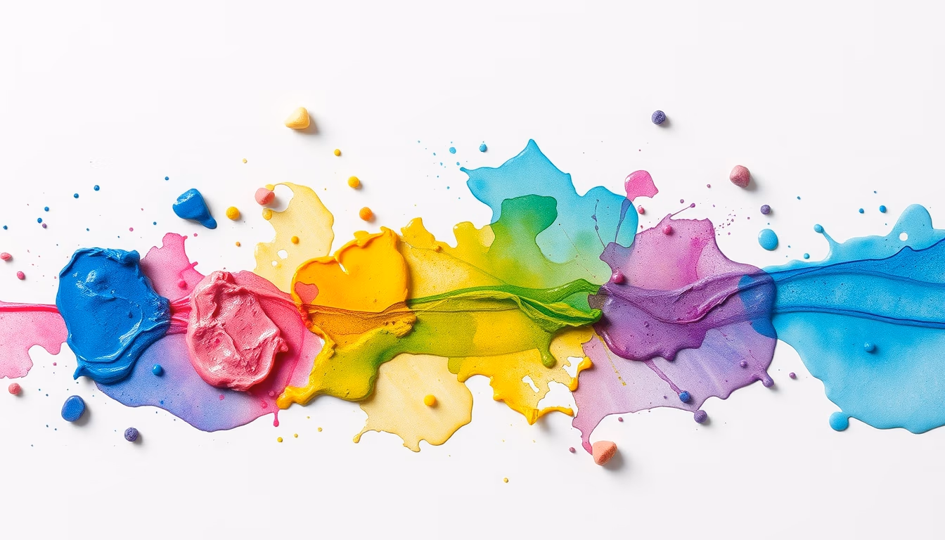 watercolor wet pigment in editorial style