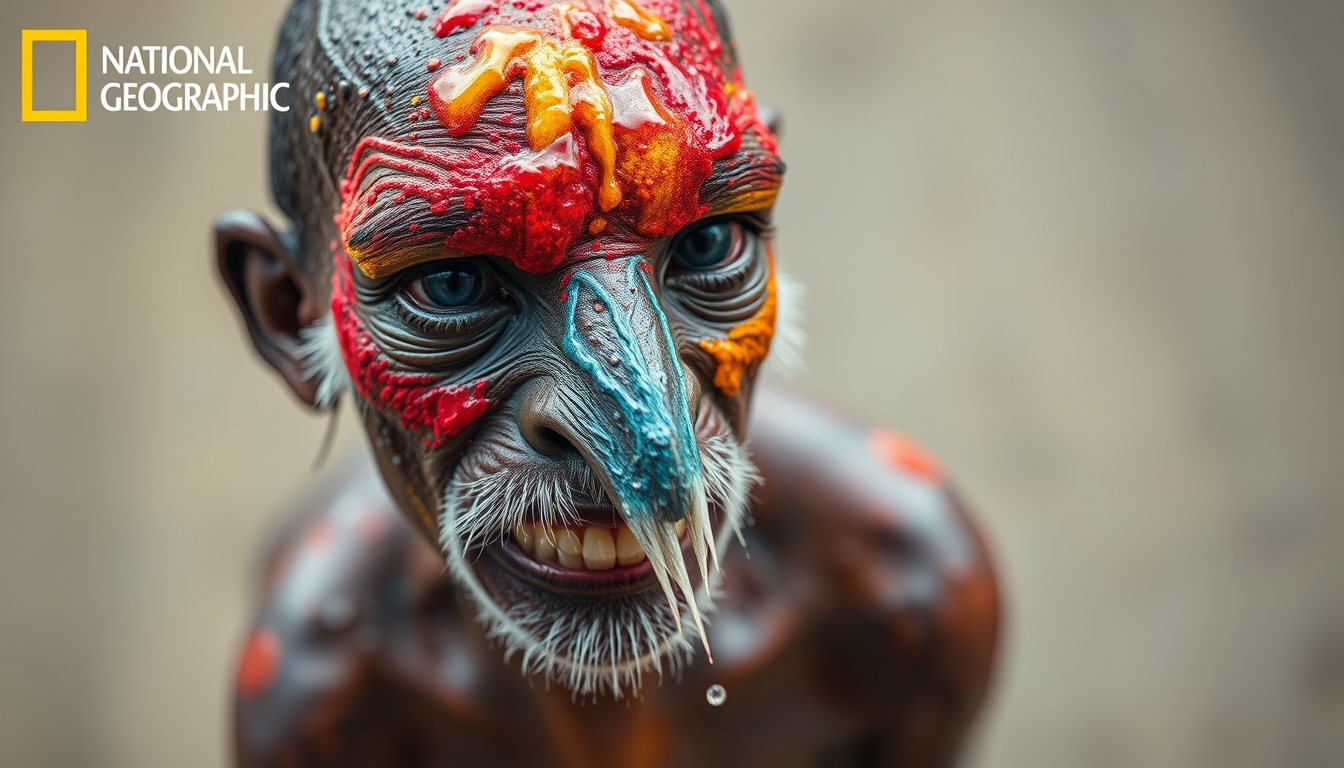 watercolor wet pigment in editorial style