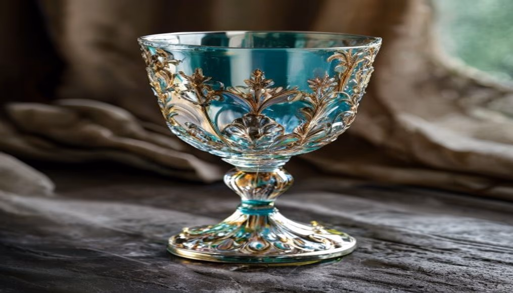 waterford lismore goblet in luxury editorial photography