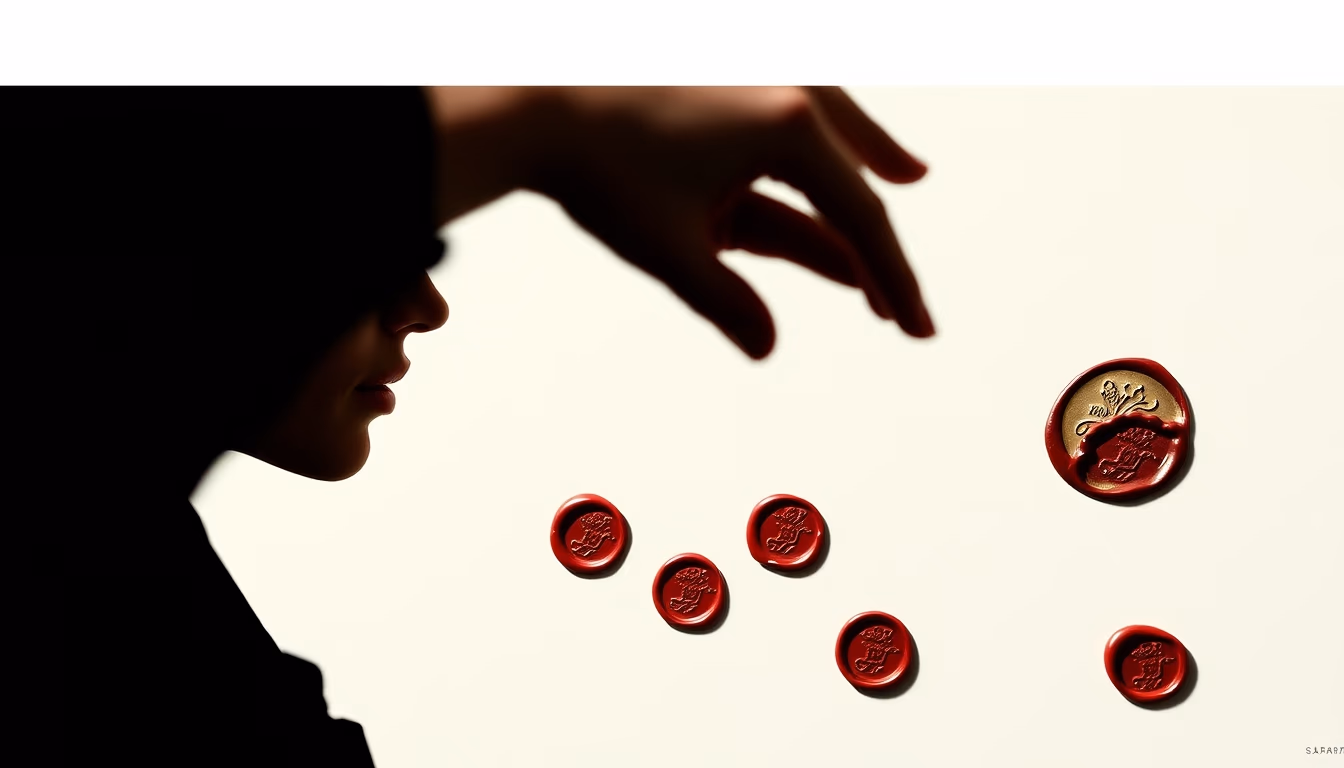 wax seal collection in editorial style