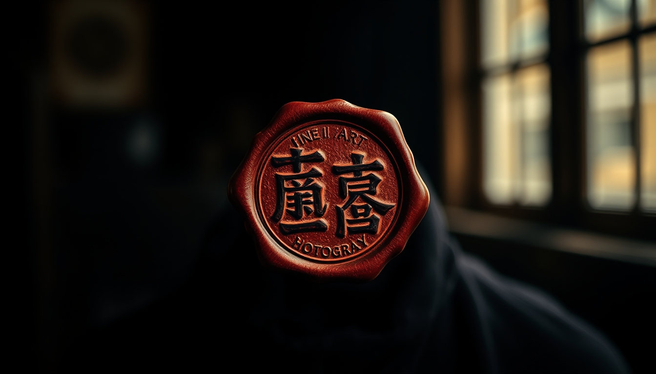 wax seal stamp in editorial style