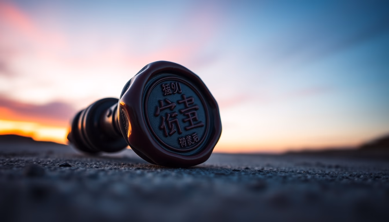 wax seal stamp in editorial style