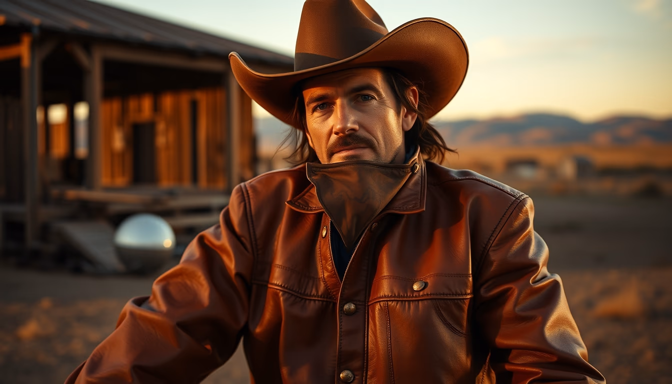 western saddle leather in editorial style